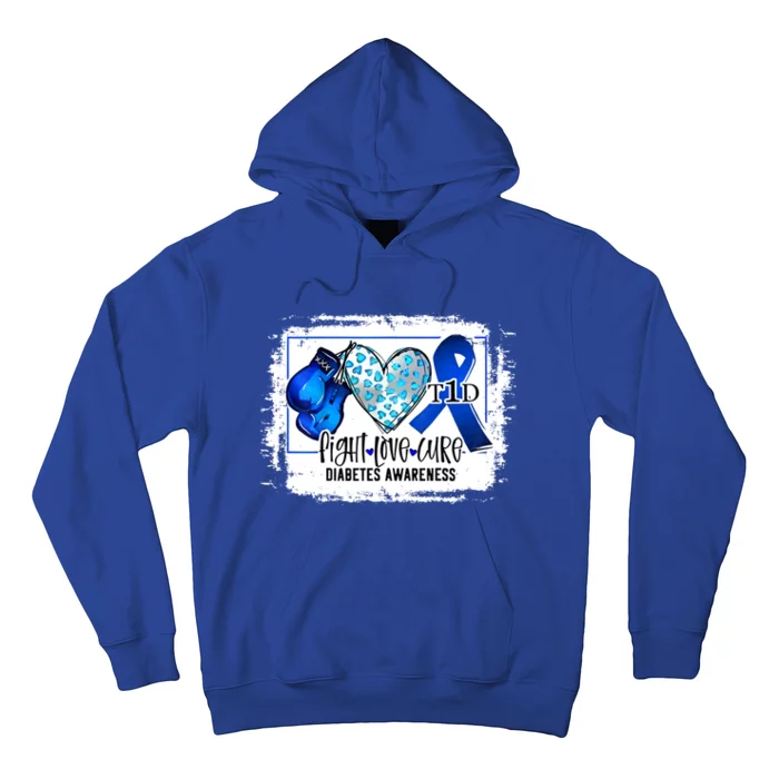 Fight Love Cure Ribbon Diabetes Awareness Gift Hoodie