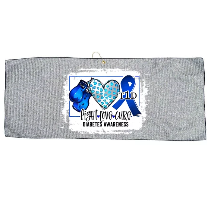 Fight Love Cure Ribbon Diabetes Awareness Gift Large Microfiber Waffle Golf Towel