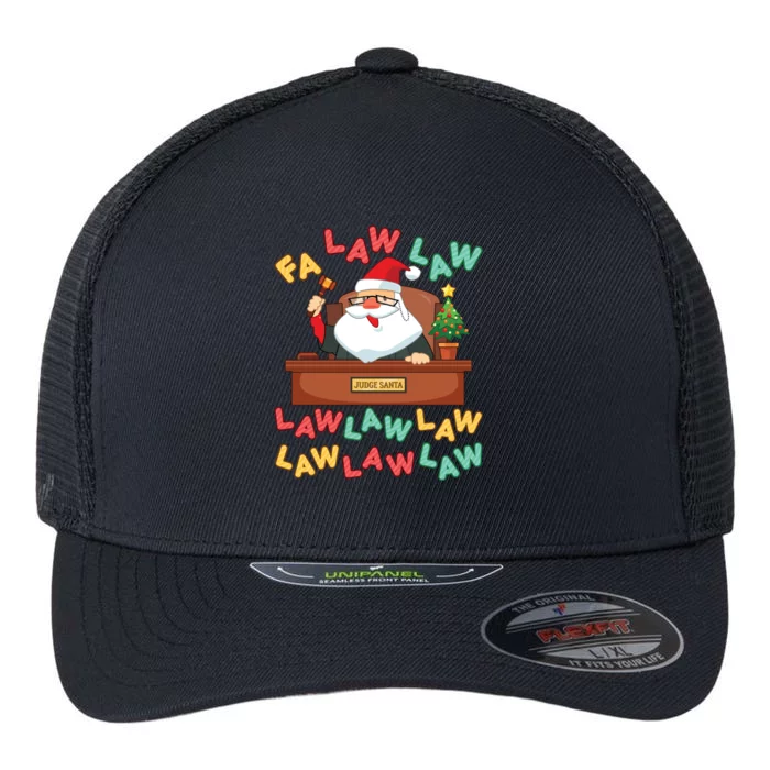 Funny Lawyer Christmas Santa Hat Fa Law Quote Holiday Cute Gift Flexfit Unipanel Trucker Cap