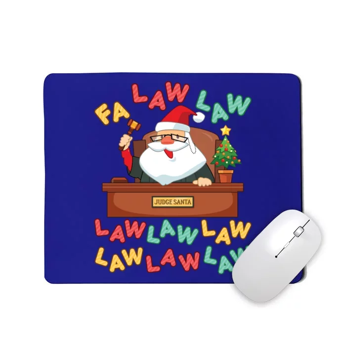 Funny Lawyer Christmas Santa Hat Fa Law Quote Holiday Cute Gift Mousepad