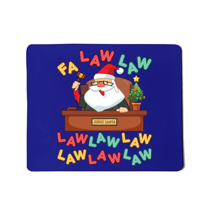 Funny Lawyer Christmas Santa Hat Fa Law Quote Holiday Cute Gift Mousepad