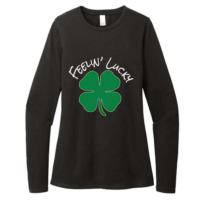 Feeling Lucky Cute Gift Womens CVC Long Sleeve Shirt