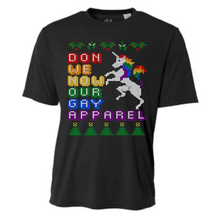 Funny Lgbt Christmas Don We Now Our Gay Funny Gift Cooling Performance Crew T-Shirt