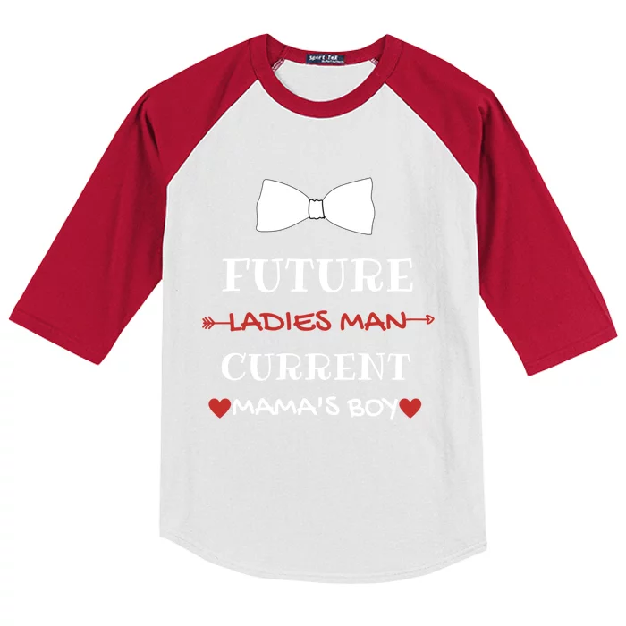 Future Ladies Current Mamas Valentines Day Outfit Cute Gift Kids Colorblock Raglan Jersey