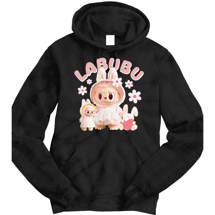 Funny Labubu Cute Labubu The Monsters P.Ink Meme Gift Tie Dye Hoodie