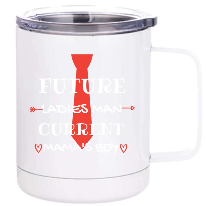 Future Ladies Current Mamas Valentines Day Outfit Gift Front & Back 12oz Stainless Steel Tumbler Cup