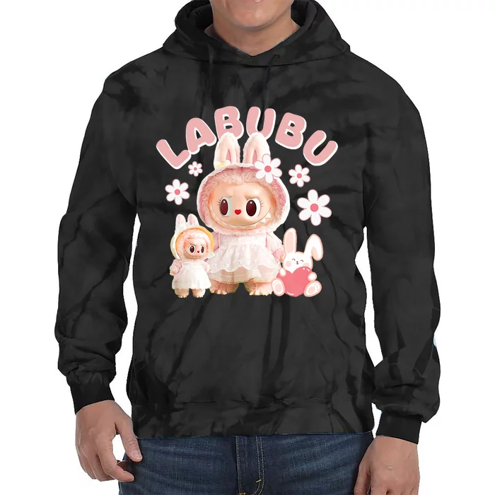 Funny Labubu Cute Labubu The Monsters Meme Tie Dye Hoodie