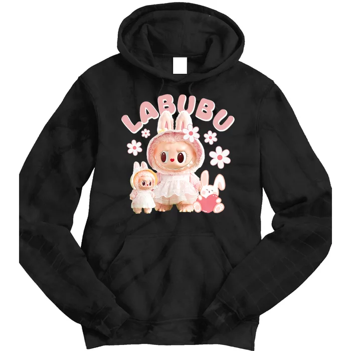 Funny Labubu Cute Labubu The Monsters Meme Tie Dye Hoodie