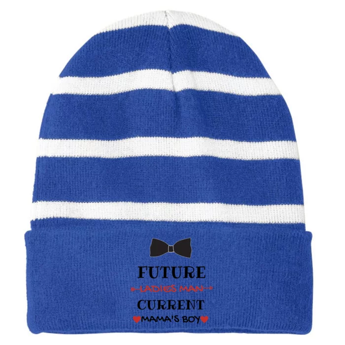 Future Ladies Current Mamas Valentines Day Outfit Cool Gift Striped Beanie with Solid Band