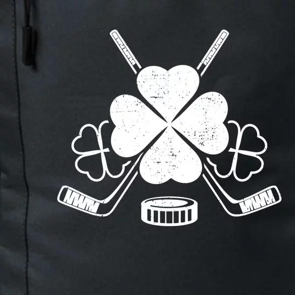 Four Leaf Clover Ice Hockey Player St Patricks Day Irish Meaningful Gift Daily Commute Backpack