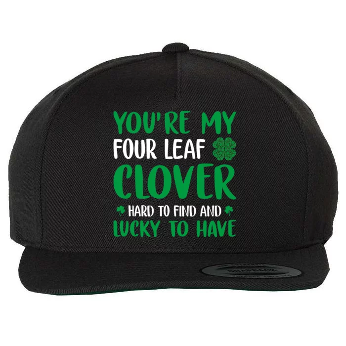 Four Leaf Clover Ireland Irish Proud St.Patrick's Day Wool Snapback Cap