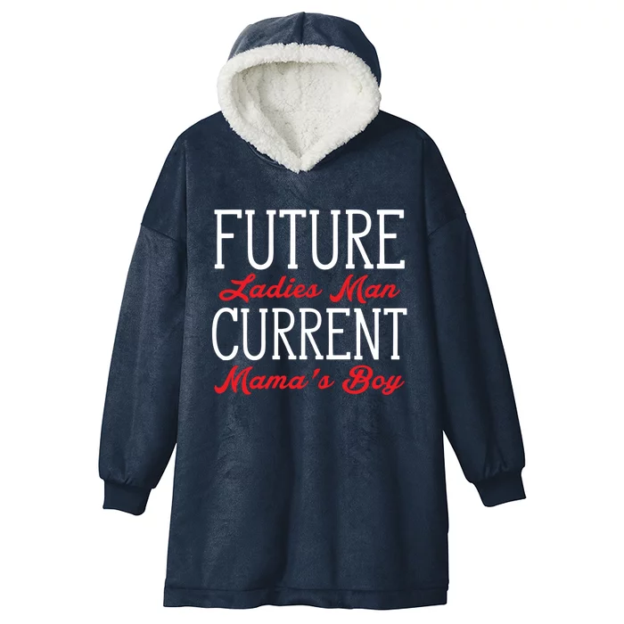 Future Ladies Current Mama's Funny Cute Gift Hooded Wearable Blanket