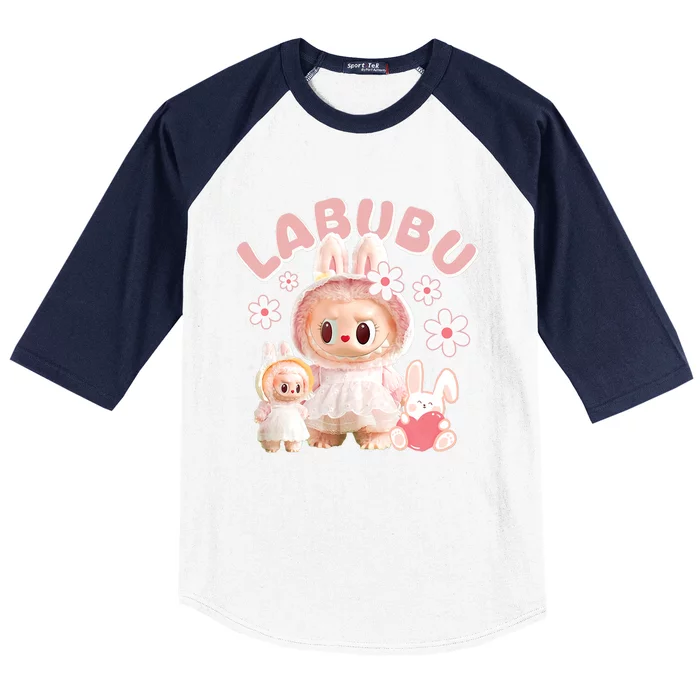 Funny Labubu Cute Labubu The Monsters Meme Baseball Sleeve Shirt