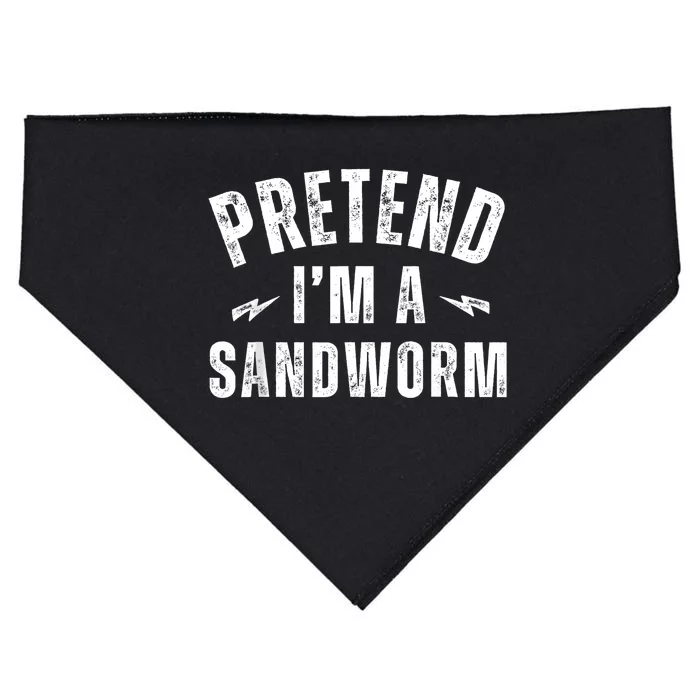 Funny Lazy Costume Last Minute Pretend IM A Sandworm USA-Made Doggie Bandana