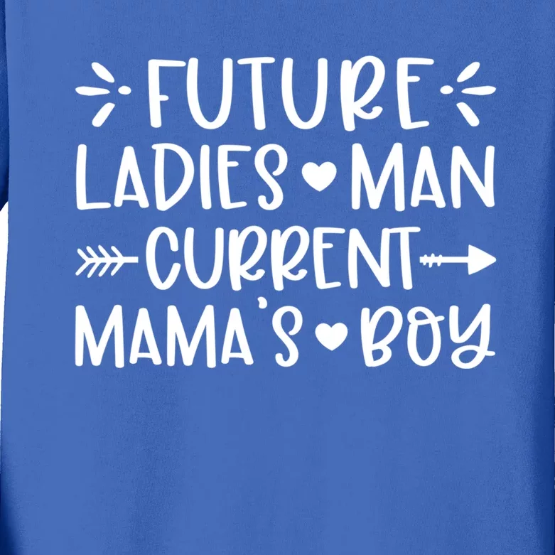 Future Ladies Current Mama's Funny Mama Valentines Gift Kids Long Sleeve Shirt