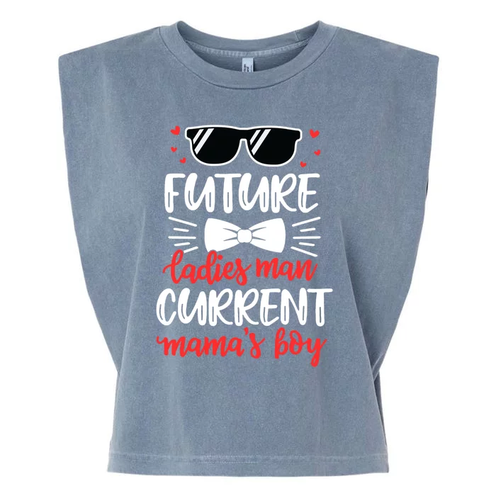 Future Ladies Current Mama's Funny Mama Valentines Gift Garment-Dyed Women's Muscle Tee