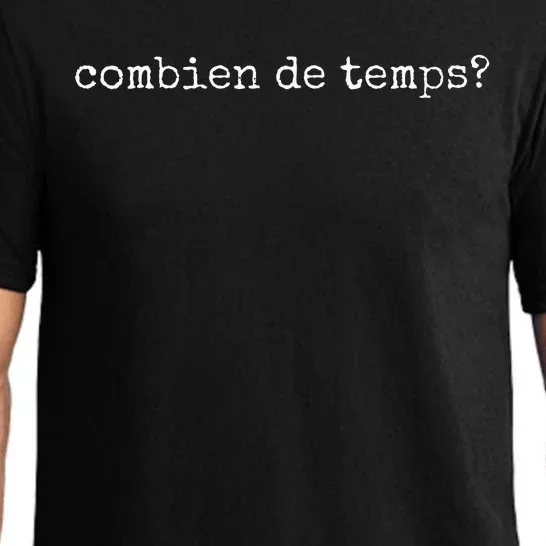 French Language Combien De Temps Or How Long Pajama Set