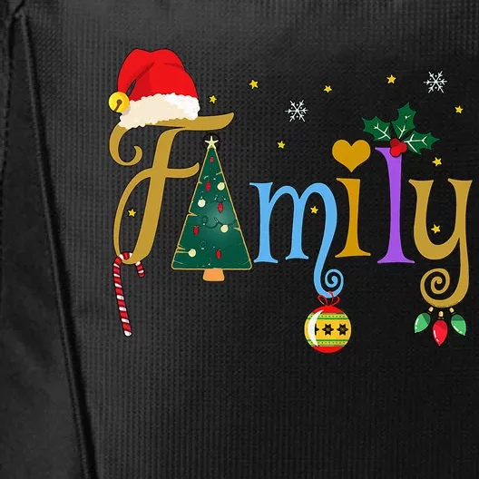 Family Letters Christmas Style Love My Family Christmas City Backpack