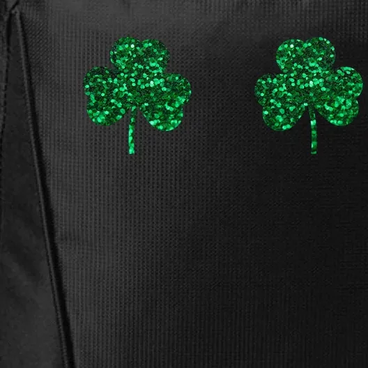 Four Leaf Clover Boobs Lucky St Patricks Day City Backpack