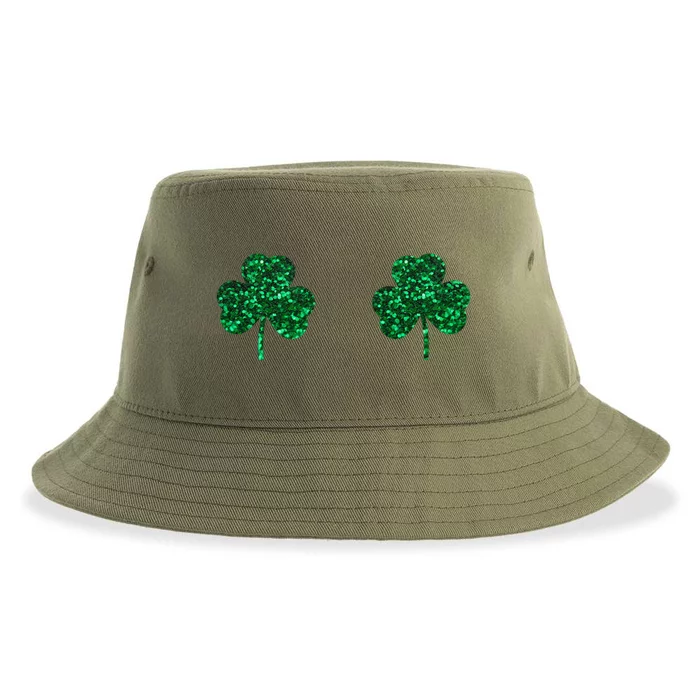 Four Leaf Clover Boobs Lucky St Patricks Day Sustainable Bucket Hat