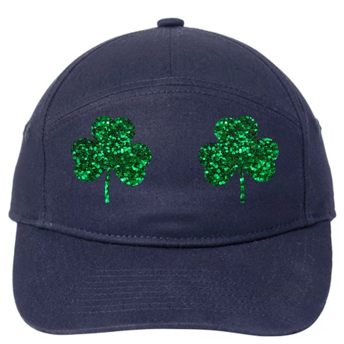 Four Leaf Clover Boobs Lucky St Patricks Day 7-Panel Snapback Hat