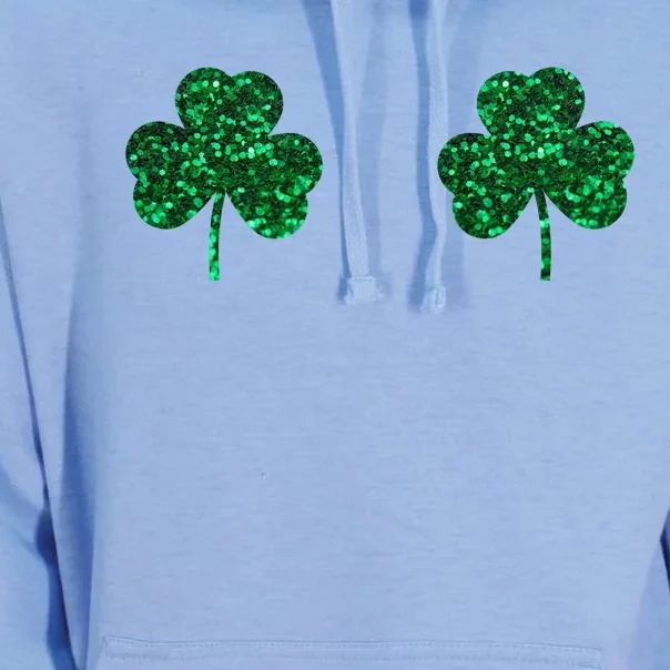 Four Leaf Clover Boobs Lucky St Patricks Day Unisex Surf Hoodie