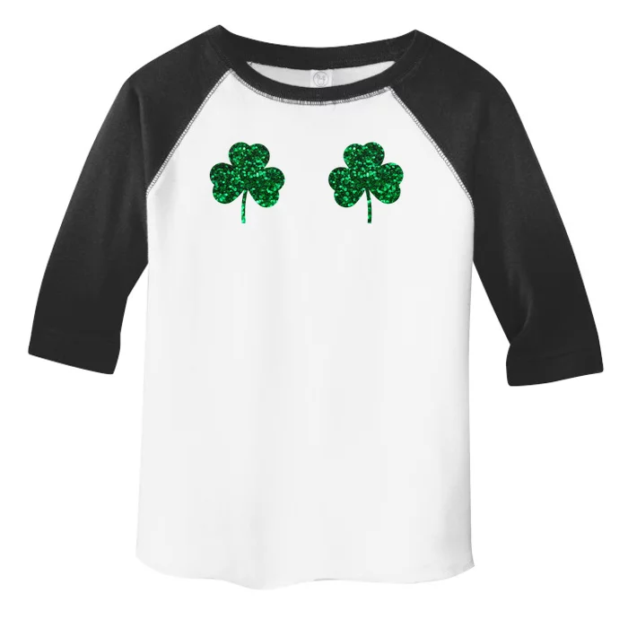 Four Leaf Clover Boobs Lucky St Patricks Day Toddler Fine Jersey T-Shirt