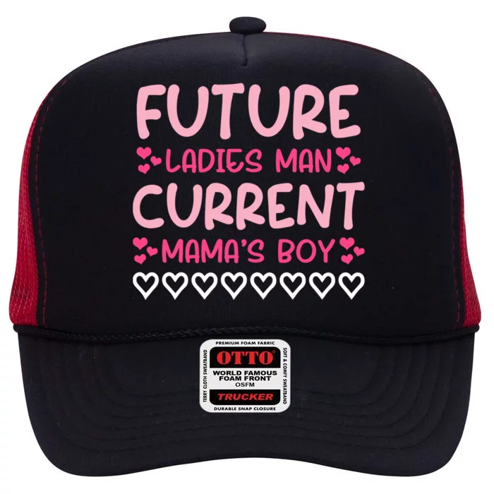 Future Ladies Current Mama's Valentine's Day Great Gift High Crown Mesh Trucker Hat