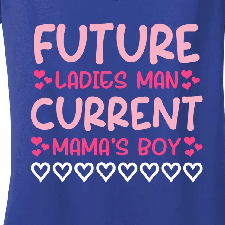 Future Ladies Current Mama's Valentine's Day Great Gift Women's V-Neck T-Shirt