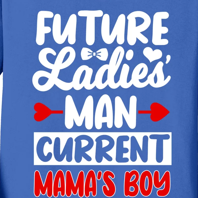 Future Ladies' Current Mama's Valentine's Day Gift Kids Long Sleeve Shirt