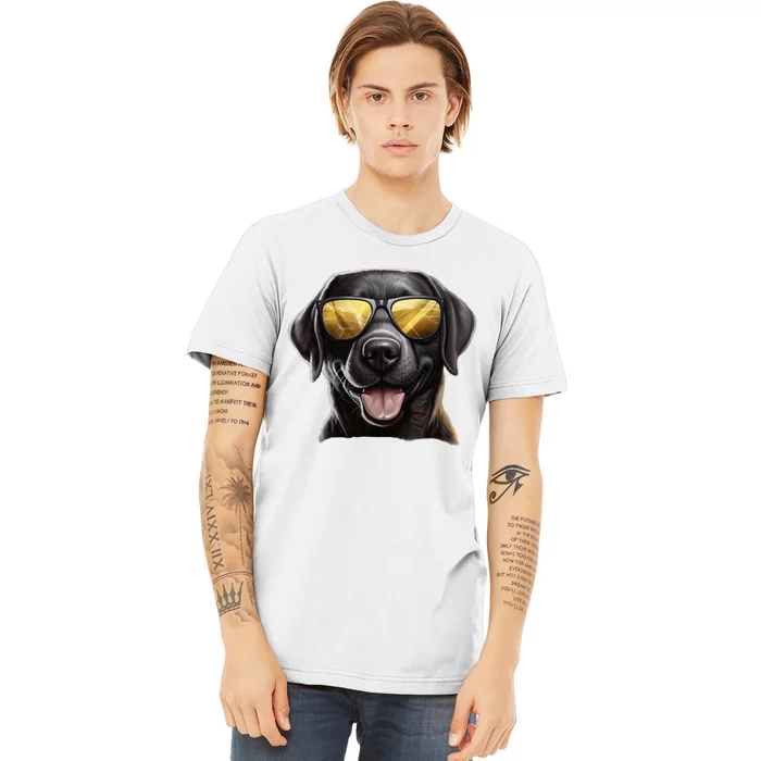 Funny Labrador Colorful Graffiti Dog Lover Premium T-Shirt