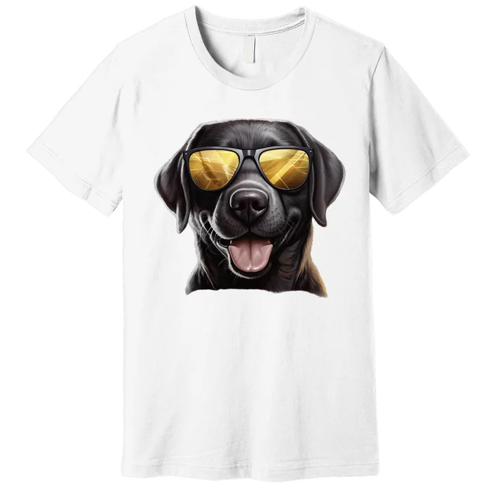 Funny Labrador Colorful Graffiti Dog Lover Premium T-Shirt