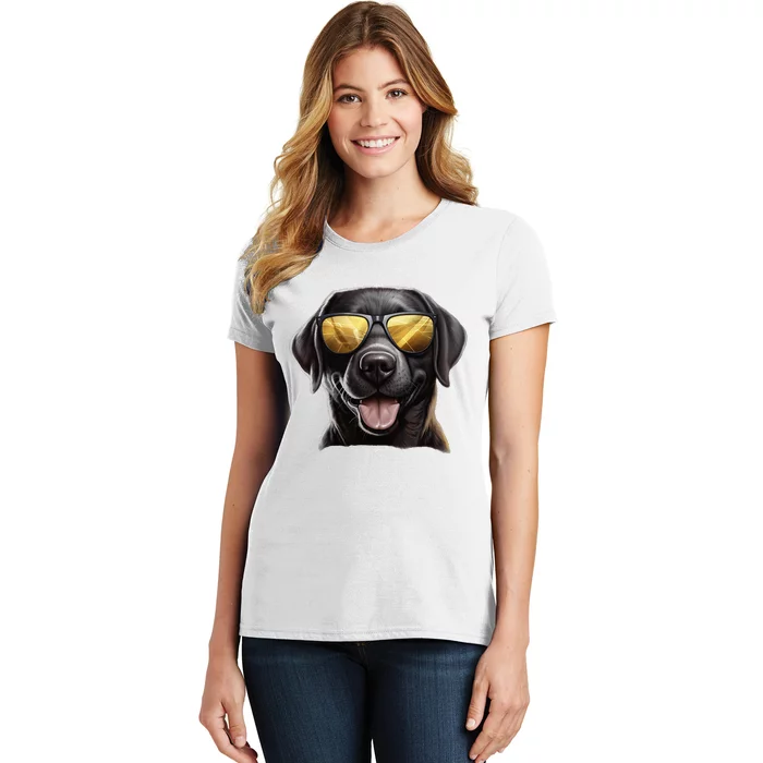 Funny Labrador Colorful Graffiti Dog Lover Women's T-Shirt