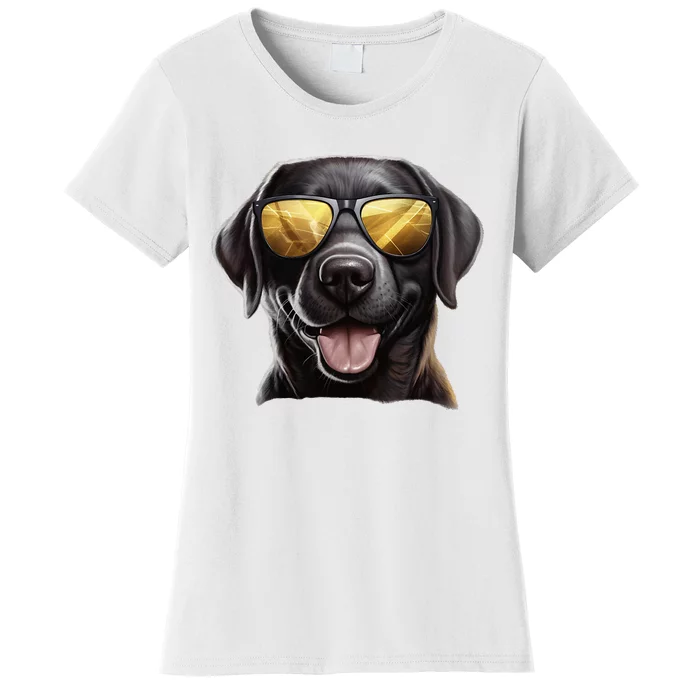 Funny Labrador Colorful Graffiti Dog Lover Women's T-Shirt