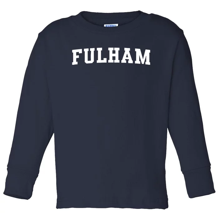 Fulham London Classic Toddler Long Sleeve Shirt