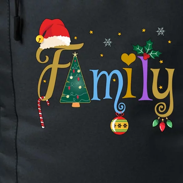 Family Letters Christmas Style Love My Family Christmas Daily Commute Backpack