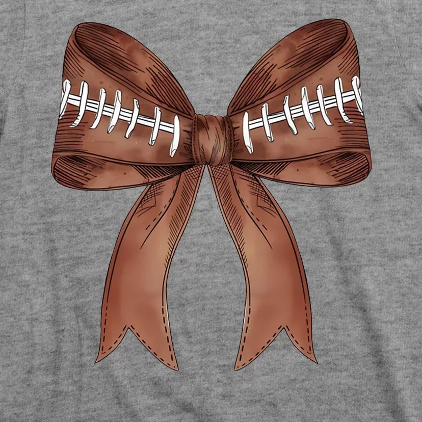 Football Lover Cute Bow Fall T-Shirt