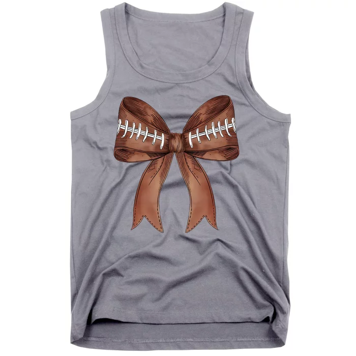 Football Lover Cute Bow Fall Tank Top