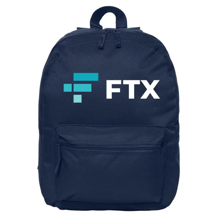 FTX Logo Crypto Cryptocurrency FTT Coin 16 in Basic Backpack