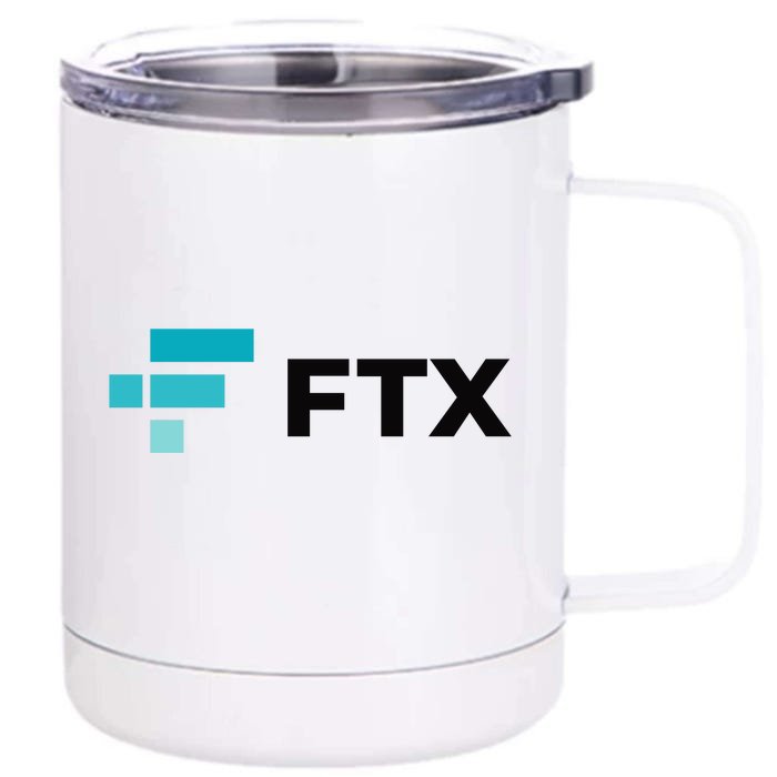 FTX Logo Crypto Cryptocurrency FTT Coin Front & Back 12oz Stainless Steel Tumbler Cup