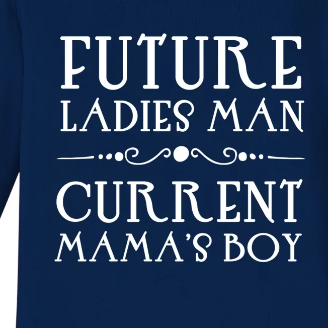 Future Ladies Current Mama Cute Gag Gift Baby Long Sleeve Bodysuit