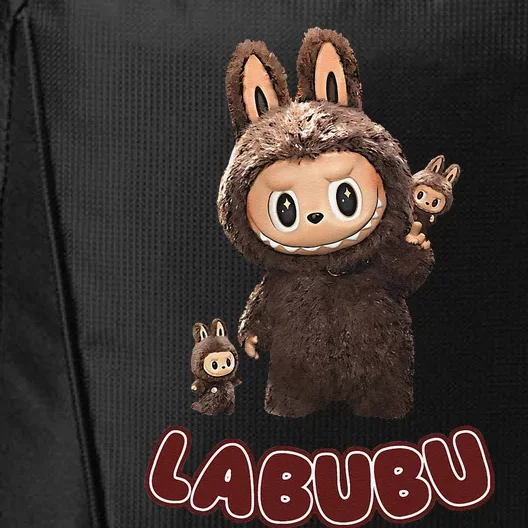 Funny Labubu Cute Labubu The Monsters Brown Meme City Backpack