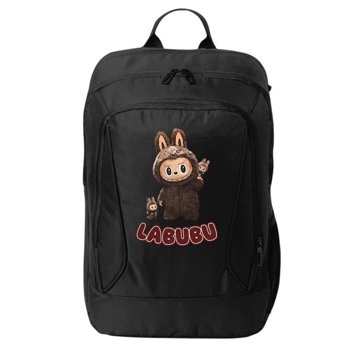 Funny Labubu Cute Labubu The Monsters Brown Meme City Backpack