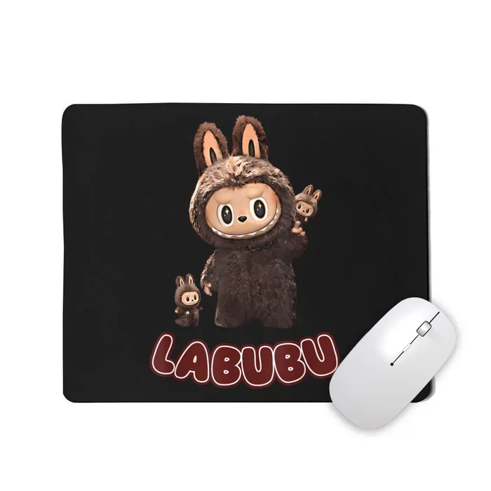 Funny Labubu Cute Labubu The Monsters Brown Meme Mousepad