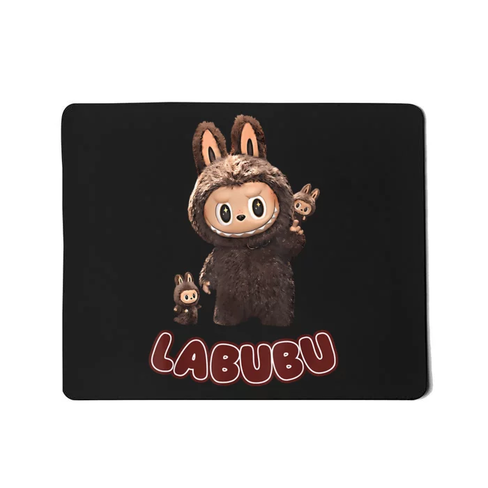 Funny Labubu Cute Labubu The Monsters Brown Meme Mousepad