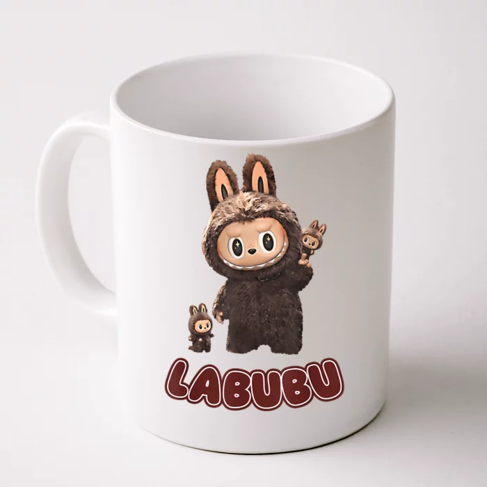 Funny Labubu Cute Labubu The Monsters Brown Meme Front & Back Coffee Mug