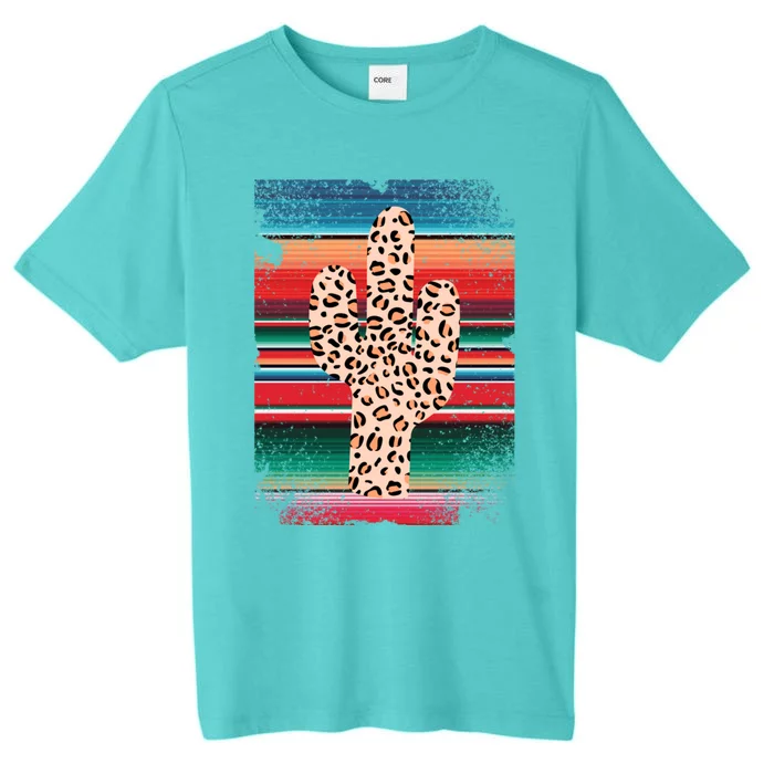 Funny Leopard Cactus Shirt Serape Cactus Plants Lovers ChromaSoft Performance T-Shirt