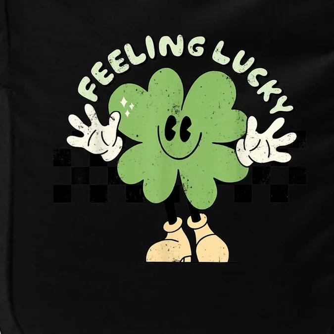 Feeling Lucky Cute Shamrock Happy St Patricks Day Go Green Impact Tech Backpack