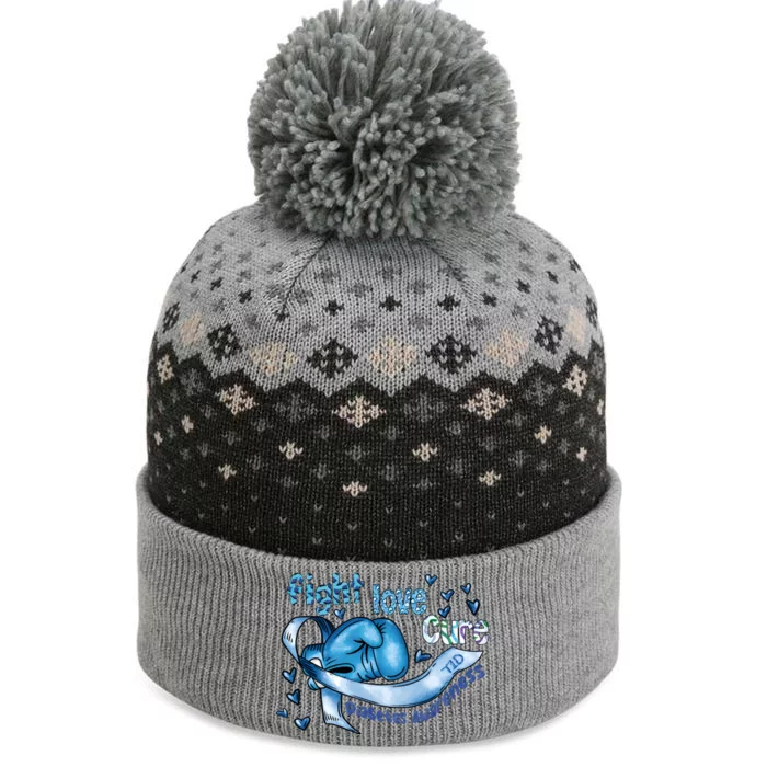 Fight Love Cure Diabetes Awareness The Baniff Cuffed Pom Beanie