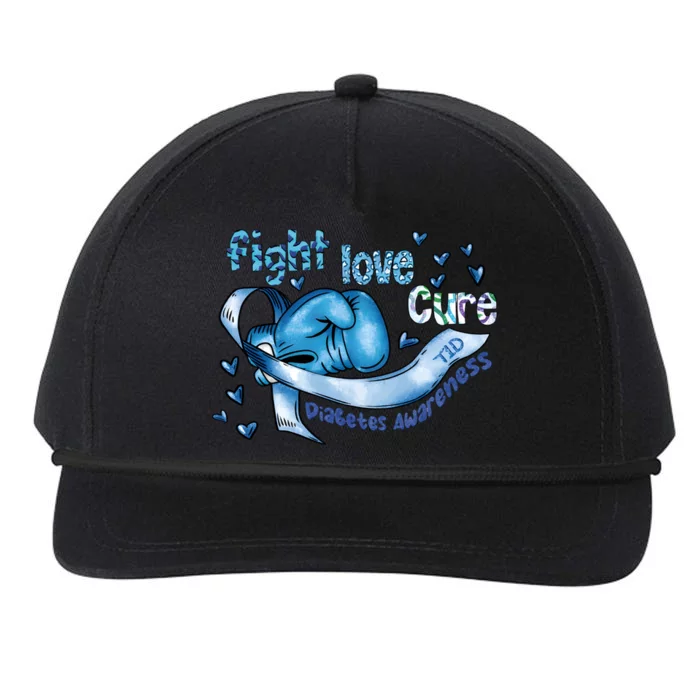 Fight Love Cure Diabetes Awareness Snapback Five-Panel Rope Hat